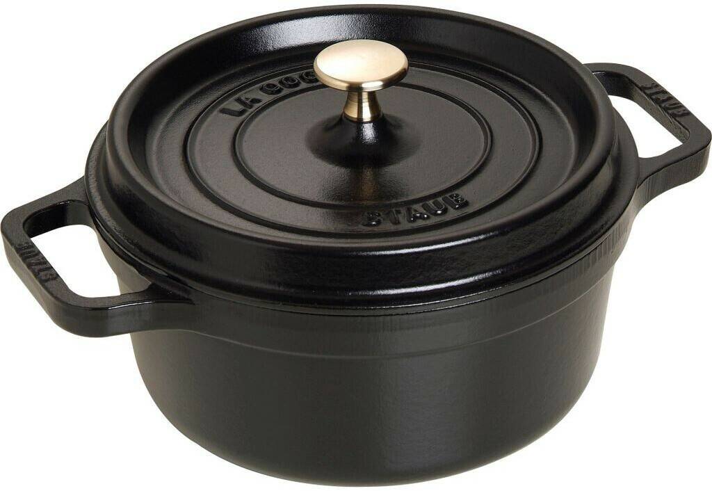 Staub Cazuela redonda 22 cmnegro negro Ollas y cazuelas