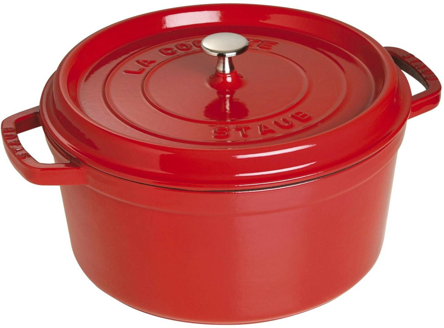 Ollas y cazuelas Staub Cazuela redonda 28 cmCocotte rojo cereza rojo